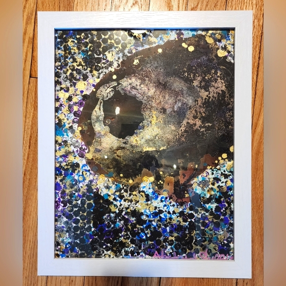 HANDCRAFTED Abstract Painting HANDPAINTED Artwork HANDMADE Wall Art Decor - Picture 3 of 17